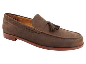 Mocasines de Ante Marrón para Hombre, Zapatos de Oficina con Punta Cerrada, Antideslizantes, con Amortiguación de Aire, Suela de Goma Cómoda, Color Sólido - Product Image 1