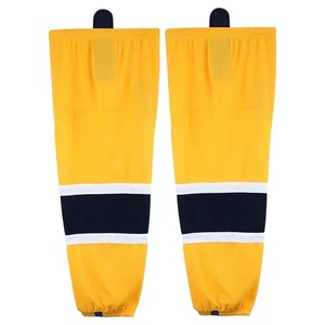 Black Knee High <b>Socks</b> With Red Yellow White Stripes <b>Breathable</b> Spandex Polyester Basketball <b>Socks</b> Adult Size - Product Image 5