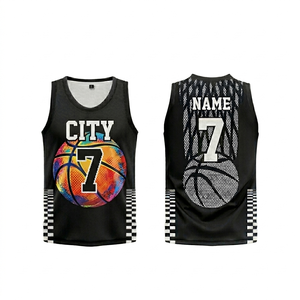 Maillot de basket Pinnacle Apex 22 sublimé, débardeur unisexe adulte respirant, vêtements de sport en mesh pour le basket-ball américain, toutes saisons - Product Image 4