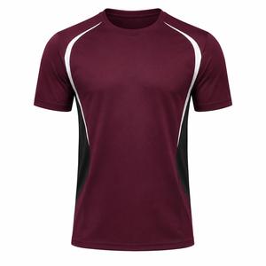 Sporty Men's Custom Colors O-Neck Short Sleeve T-<b>Shirt</b> Solid Color Quick Dry Regular Fit Knitted <b>100</b>% <b>Polyester</b> Eco-Friendly - Product Image 2