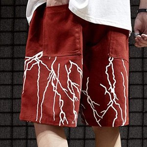 Nouveau short streetwear tendance pour homme avec logo personnalisé, style décontracté en coton, mode urbaine, hip-hop, bas de tenue ample d'été pour l'extérieur - Product Image 2