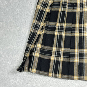 Jupe plissée en laine pour femme, style Glenscot, tartan écossais noir, kilt traditionnel écossais - Product Image 3