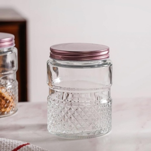 Juego de frascos de vidrio de diseño moderno, frascos herméticos de 750 ml, recipientes de almacenamiento para cocina, frascos de vidrio para alimentos, frascos para velas con tapa - Product Image 3