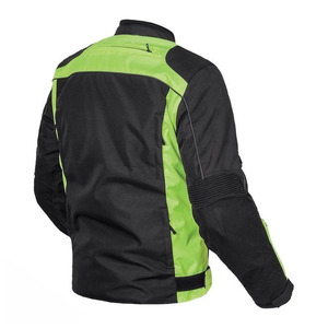 Chaqueta de Motocicleta Reflectante Negra y Naranja para Hombre, Manga Larga, Resistente al Viento, de Poliéster, para Carreras, Protección para Todas las Estaciones - Product Image 4
