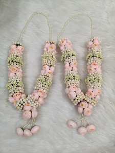Varmala de mariage aux pivoines roses et aux bourgeons de jasmin - Product Image 3