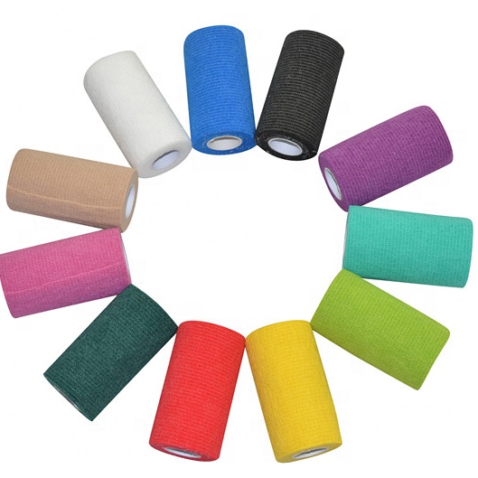 Self-Adhesive Elastic Bandage 2/3/4/6 Inch - High Elasticity, Waterproof & Easy Tear Cohesive Tape