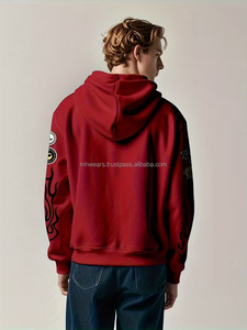 เสื้อกันหนาวมีฮู้ดสำหรับผู้ชายเสื้อเย็บปะติดบนถนนใช้ได้ทั้งชายและหญิง - Product Image 2