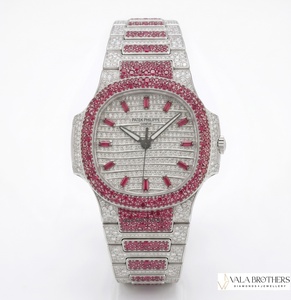 Reloj de Lujo para Mujer Petek Philippee, 39 mm, Oro Blanco, Diamantes, Rubíes, Pulsera, Analógico, Mecánico, Cristal de Zafiro - Product Image 4