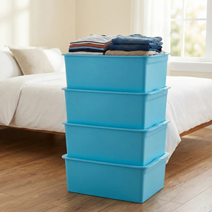 OEM Custom PP Plastic Storage Box With Lid Stackable Distribution Box - Product Image 5