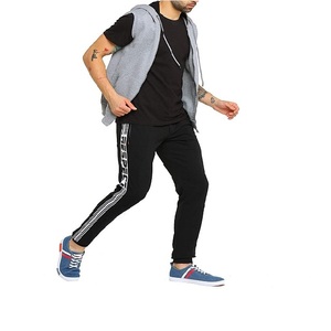 Hoodies de sport personnalisés avec logo imprimé, 100% coton, sans manches, veste de sport pour hommes, sweat-shirt sans manches - Product Image 5