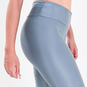Leggings de yoga pour femme, tendance, à coutures, style à empiècements latéraux, coupe ajustée, taille haute, longueur cheville, antibactériens, respirants, avec poches - Product Image 3