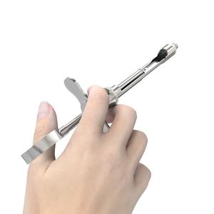 Seringue d'aspiration dentaire en acier inoxydable avec têtes métriques et impériales, instrument d'anesthésie dentaire - Product Image 3