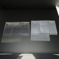 Boîtier rectangulaire transparent en plastique ETB avec matériaux recyclés, épaisseur 0,5 mm, impression UV, logo personnalisé, étui de protection, lot de 5