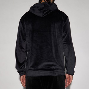 Sweat-shirt à capuche en velours brodé de haute qualité, unisexe, haut à capuche, écologique, vente en gros, couleurs personnalisées, hiver - Product Image 2