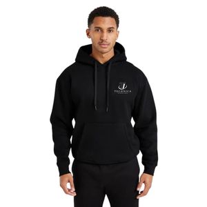 Sudadera con Capucha Básica Esencial para Hombre, 100% Algodón, Forro Polar Suave, Sudadera Cómoda con Capucha, Ropa Casual de Calle, Fitness - Product Image 1