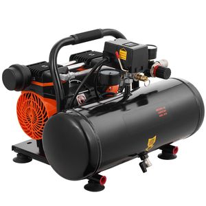 Compressore d'Aria Portatile Ultra Silenzioso da 1HP, 2.1 CFM, 8 Bar, Serbatoio in Acciaio da 2 Galloni, Senza Olio, con Pressione Massima di 120 PSI e 81 dB - Product Image 1