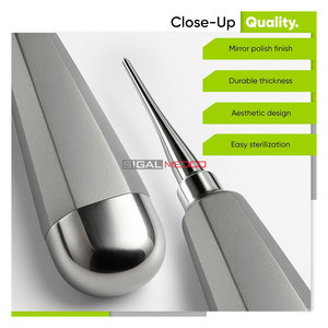 Surgical Tooth Extraction Instruments 1.5mm 2.5mm <b>3</b>.5mm 4.5mm Professional Dental Root Dental Elevator Set of 4 pcs Set - Product Image 5