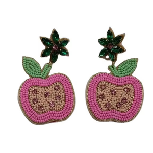 Pendientes Clásicos Bordados con Cuentas de Semillas de Algodón, Hechos a Mano, Ligeros, de la Mejor Calidad, Tamaño Personalizado, Joyería para Mujer - Product Image 1