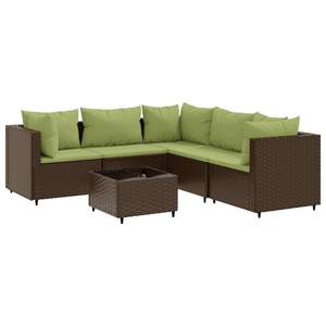 Ensemble de salon de jardin marron et vert pour l'aménagement extérieur et les divertissements en plein air - Product Image 2