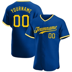 Wholesale Best Selling OMMIZ INDUSTRY Custom Navy <b>Gold</b> Pinstripe <b>Gold</b>-White Authentic Baseball Jersey - Product Image 3