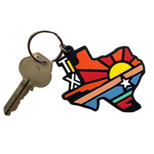 Porte-clés personnalisé avec patch, matériau PVC de haute qualité avec logo en relief doux, design personnalisé pour cadeaux, équipe et événements - Product Image 1