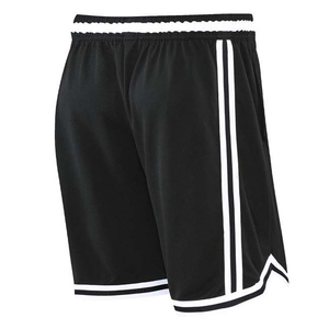 Shorts de basket-ball bleu clair pour hommes avec bandes latérales, taille à cordon de serrage, séchage rapide, style Bermuda sportif - Product Image 2
