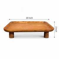 Assiette carrée moderne 100% bois poli mat 11 pouces noir et blanc empilable pour viande, dessert, plats occidentaux, service de table, 100 pièces