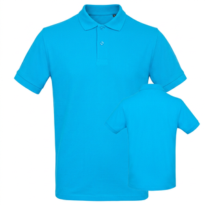 <b>Men's</b> <b>White</b> Short Sleeve <b>Polo</b> Shirt 100% Cotton Solid Casual Regular Fit Button Design Woven Fabric - Product Image 4