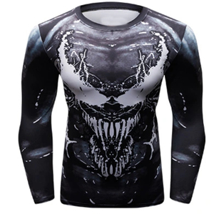 เสื้อรัดกล้ามเนื้อแขนยาวสำหรับผู้ชายสำหรับกีฬา BJJ MMA ช่วยระบายเหงื่อ เหมาะสำหรับการฝึกซ้อม รุ่นยุโรป 2026 - Product Image 5
