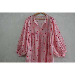 Vestido Casual de Verano para Mujer, Estilo Boho, Cintura Natural, Estampado a Mano, de Algodón Lavable, Ecológico y Transpirable - Product Image 4