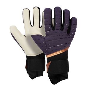 Gants de gardien de but en cuir de haute qualité, protection des doigts, antidérapants, en latex naturel, résistants à l'usure, unisexes, ajustables, best-sellers - Product Image 1