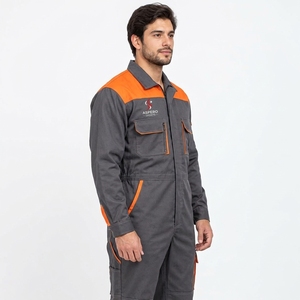 Combinaison de sécurité haute visibilité, vêtements de travail réfléchissants, tissu respirant, matériau durable, coupe confortable, vêtements de chantier OEM - Product Image 5