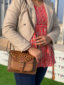 กระเป๋าสะพายไหล่หนังขนสัตว์พิมพ์ลายสัตว์สไตล์ตะวันตกใหม่คุณภาพสูงแฟชั่นหนังขนสัตว์หนังแท้คุณภาพสูงสายสะพายข้าง - Product Image 3