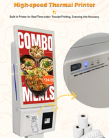 Kiosque commercial en libre-service à écran tactile 21,5 pouces avec affichage publicitaire numérique multi-styles en option et commandes autonomes