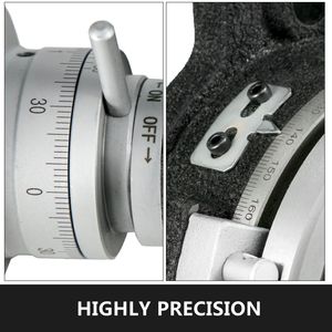 Tavola Rotante da 6 Pollici (150mm) per Fresatura Orizzontale e Verticale, Tavola Rotante a 4 Scanalature da 2/5 Pollici (10mm) Modello MT 2 - Product Image 4