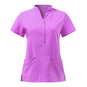 Uniforme de enfermera unisex de alta calidad de manga corta para profesionales médicos para hospitales y uniformes de enfermería - Product Image 4