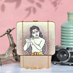 Pochette imprimée Krishna pour femmes et voyages - Product Image 1