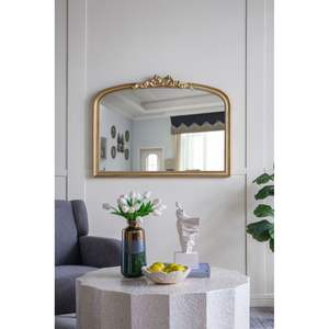 40.2 \ "X 29.9 \" stile barocco oro arco decorazione specchio - Product Image 4