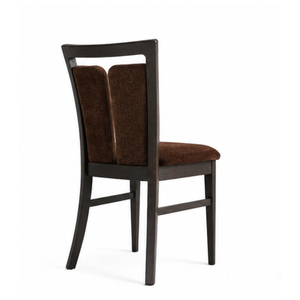 Chaise de salle à manger moderne en teck massif avec siège rembourré en tissu, mobilier de luxe pour restaurant, hôtel, café, villa - Product Image 4