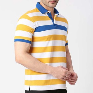 Men's Striped Short Sleeve <b>Polo</b> <b>Shirt</b> Knitted Casual <b>Blue</b> Yellow White Pattern Regular Fit Latest Design Men's <b>Polo</b> <b>Shirts</b> 2026 - Product Image 5