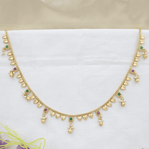 Cadena de cintura chapada en oro con dije de hoja, Kamarbandh, cadena de vientre artificial para novias, joyería para mujer, cinturón para sari. - Product Image 2