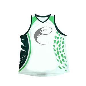 Singlet de rugby en polyester, ligue AFL, sublimation, design personnalisé, respirant, sans manches, maillot d'entraînement, fabricant en gros - Product Image 3