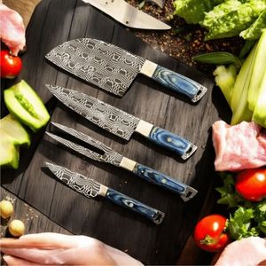 Juego de Cuchillos de Cocina Profesionales con Hojas de Acero Inoxidable Afiladas y Mangos Cómodos para Cortar Verduras y Carne - Product Image 5