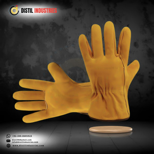 Hot Sale Cheap Price Heavy Duty Construction Work Driving <b>Gloves</b> Premium Quality Sheepskin Leather Elastic Wrist Safety <b>Glove</b> - Product Image 5
