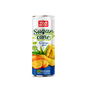 Jus de canne à sucre avec jus d'orange 320ml VOTRE MARQUE, prix de gros, échantillon gratuit, marque privée, usine du Vietnam - Product Image 1