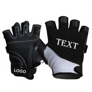 Guantes de gimnasio de medio dedo para levantamiento de pesas, entrenamiento físico, transpirables, antideslizantes, con soporte para muñeca, para hombres y mujeres - Product Image 3