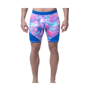 Shorts de course personnalisés en gros avec logo, couleur unie, pour hommes, shorts de cross-training, shorts de compression pour la gym, haute qualité, ODM - Product Image 2
