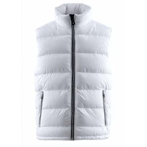 Chaleco Acolchado para Hombre, Color Borgoña, Cuello Alto, Cierre de Cremallera, Cortavientos, Ropa de Invierno Informal - Product Image 3