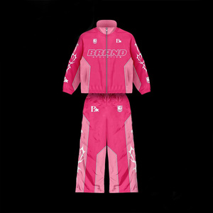 ชุดวอร์มไนลอนสีดำแบบกำหนดเอง เสื้อแจ็คเก็ตซิปแบบสวมใส่ได้ทั้งชายและหญิง ชุดวอร์มกีฬาแบบมีซิปสะท้อนแสง ชุดกันลม - Product Image 3