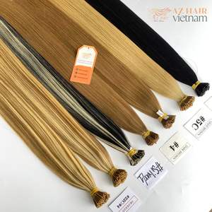 Precio al por mayor Color personalizado 100% Remy Extensiones de cabello humano vietnamita Queratina I Tip Extensiones de cabello Sedoso Suave - Product Image 2